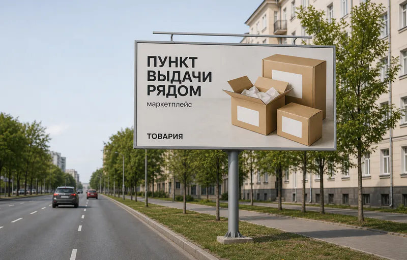 Билборды: пример конструкции на улице